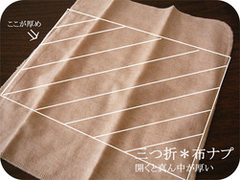 三つ折布ナプキン