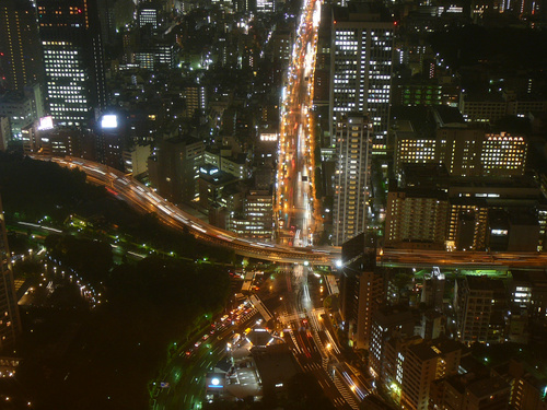 東京タワーで英語のネイティブスピーカーが撮影していた夜景