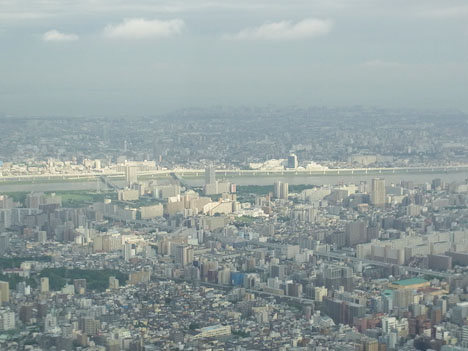 東京スカイツリー内　第一展望台からの眺め